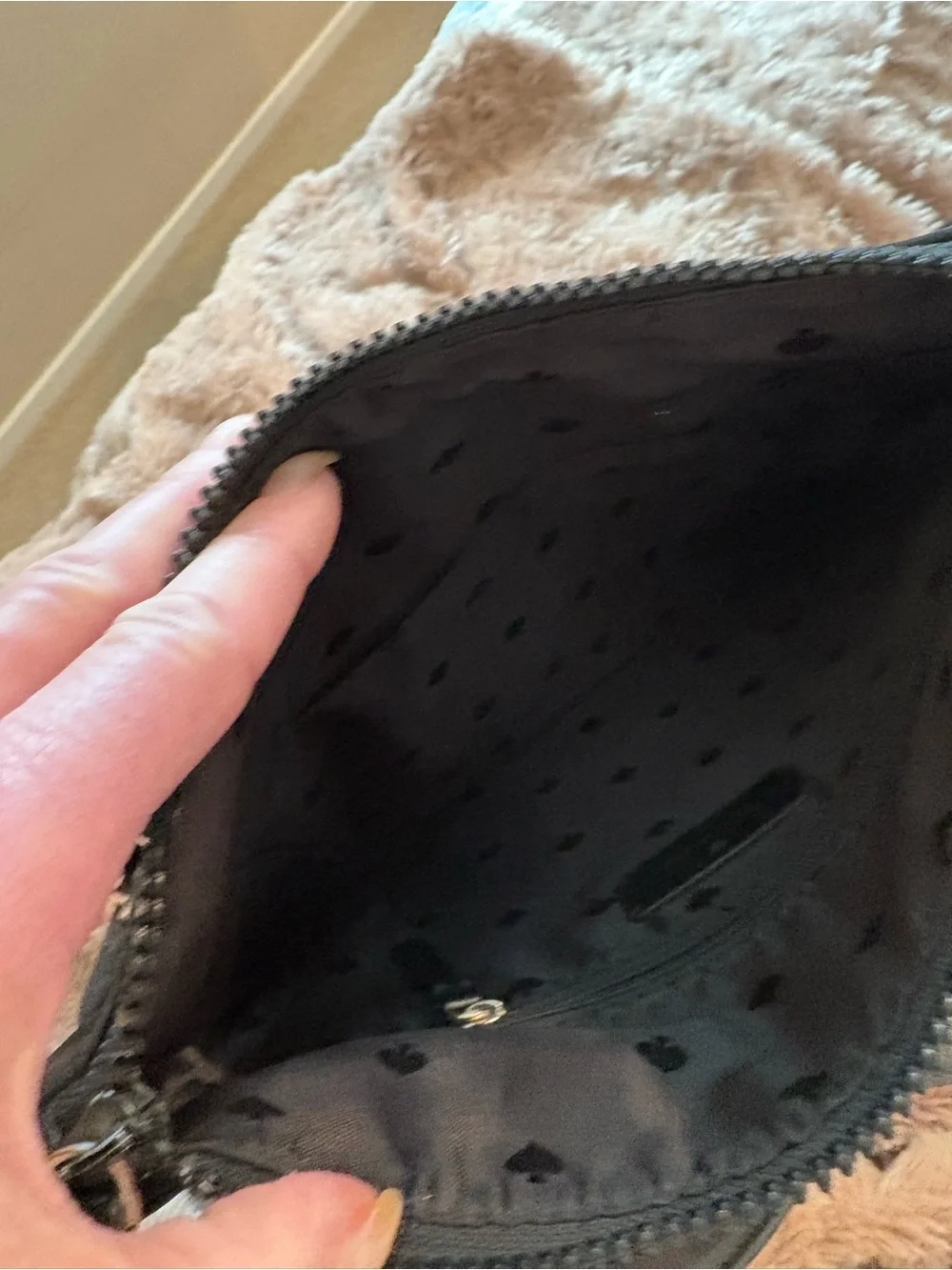 KATE SPADE New York Nylon Jae Crossbody Bag Black Gold